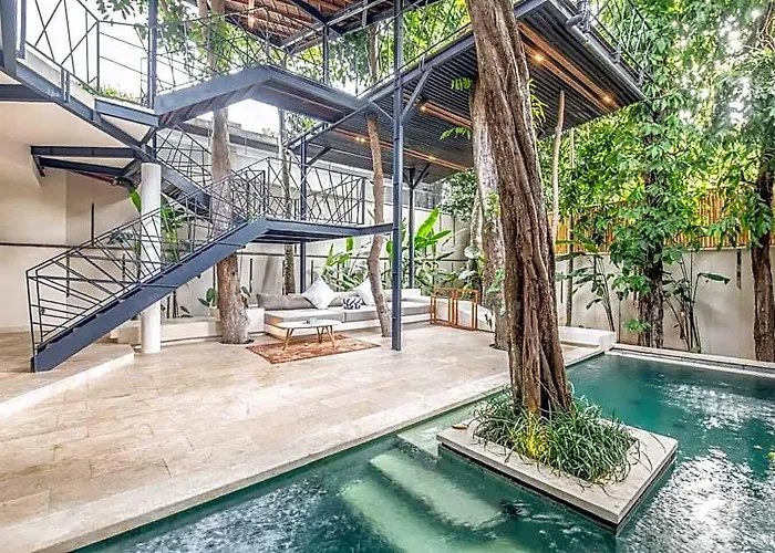 ホテル Ba 10 2 Bedroom - Stylish 2-br With Pool, 800m Canggu *