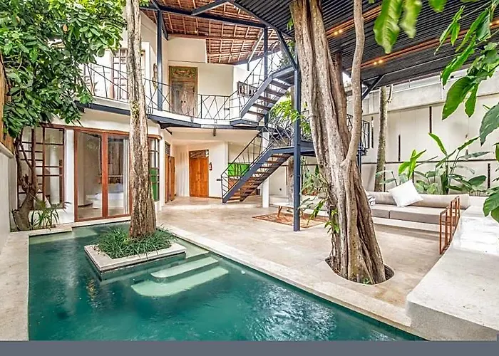 ホテル Ba 10 2 Bedroom - Stylish 2-br With Pool, 800m Canggu